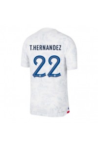 Fotbalové Dres Francie Theo Hernandez #22 Venkovní Oblečení MS 2022 Krátký Rukáv